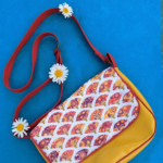 Sac à main Jungle jaune et rouge Sac à main Jungle