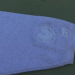 Le pull après réparation Le pull après réparation