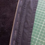 fermeture éclair en cours de montage fermeture éclair en cours de montage